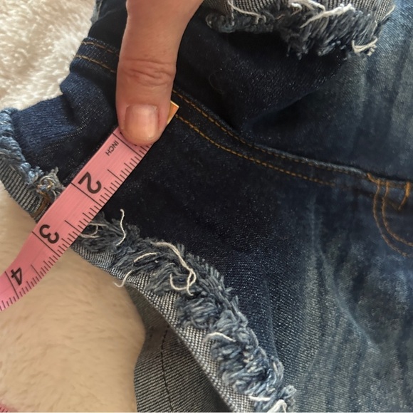 EUC Like new Kendall & Kylie Dark Blue “Drifter” Jean Shorts size 9 juniors/29” - Picture 4 of 10